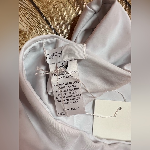 NWT ROSETTA GETTY Drawstring Bandeau One Piece Swimsuit - Picture 8 of 8